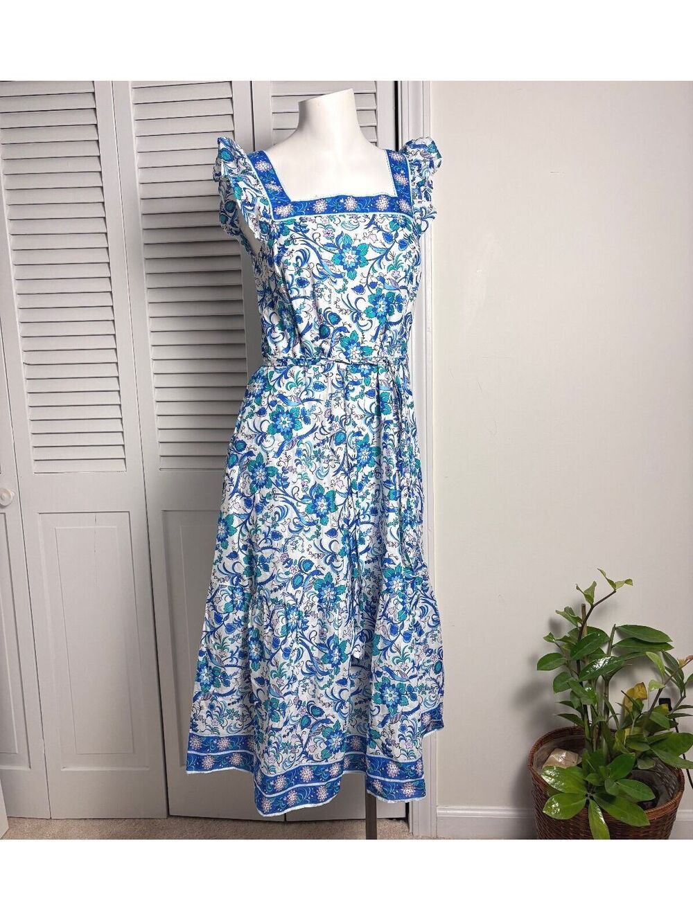 Talbots 2P Botanical Cotton Maxi Dress